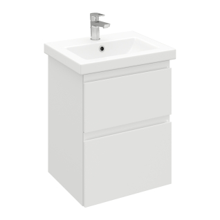 Тумба подвесная Optimum 50 под умывальник Como/Moduo 50, белый глянец