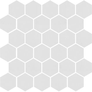 Агуста белый 29,7x29,8 керамический гранит матовый (из 30 частей 5,2х6) 63000