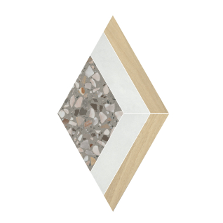 Бричиола наборный 2 17x30 декор лаппатированный ID138