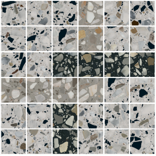 Бричиола мозаичный 1 30x30 декор лаппатированный SG6531\MM