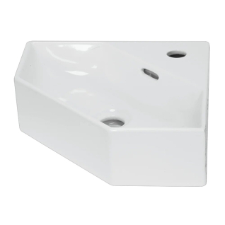 Умывальник Line 35 угловой белый