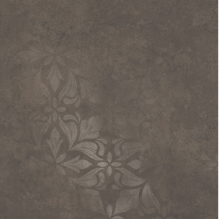 Хадду декорированный коричневый 40,2x40,2 керамогранит матовый KM4040G0081N