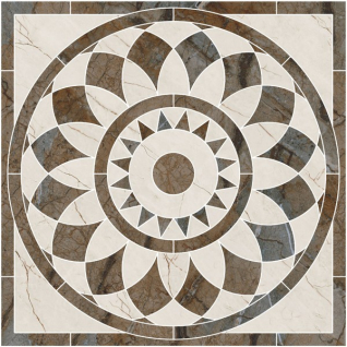 Театро наборный 100x100 панно лаппатированный ID111T