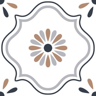 Derby White 19,6x19,6 керамический гранит матовый карвинг