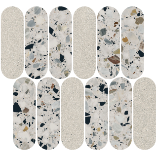 Бричиола наборный 1 32x30 декор лаппатированный ID139