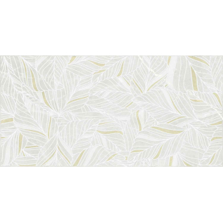 York листья серо-бежевый 30x60 декор матовый