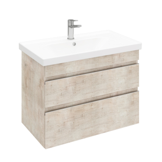 Тумба подвесная SARGAS 80 под умыв-к Cerastyle Frame 80, дуб Йорк, LS-WCAB-80-221