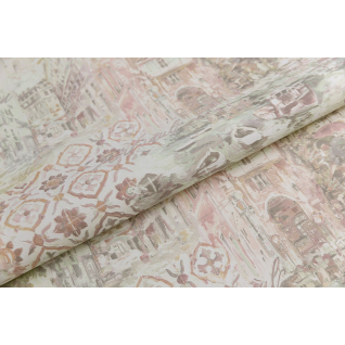 Обои виниловые Впечатление мотив зеленый KM6602