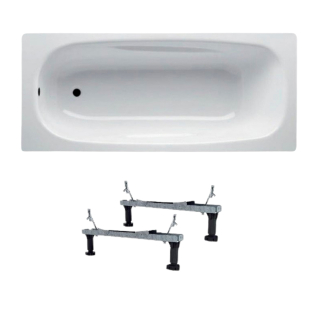 Ванна стальная BLB Universal Anatomica HG 170*75 HG см, с шумоизоляцией + ножки (к-т 2 шт)