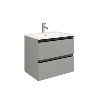 Тумба подвесная FELIS 65 под умыв-к Cerastyle Arte 65, матовая сталь, LFE-WCAB-65-414