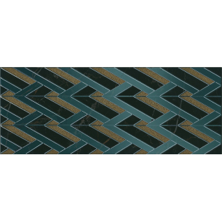 Алькала черный 20x50 декор глянцевый MLD\B97\7200