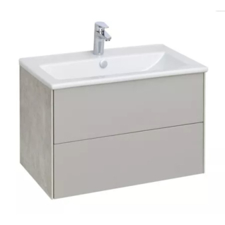 Тумба подвесная Сохо Слэйт/Галька серая 75 под умывальник