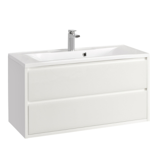 Тумба подвесная Римини 100 белая под умывальник Премьер М