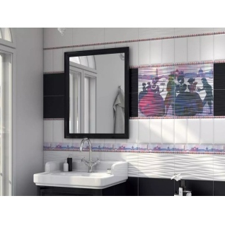 Карнавал в Венеции грань белый 9,9x20 плитка матовый 19028 N