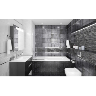 Metallica черный 25x50 декор матовый