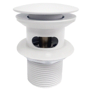 A153 Донный клапан Push-up (Белый Soft-touch)