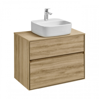Набор: Тумба под умывальник Либерти 75 Дуб Эльвезия арт. 1A279501LYC70/Столешница Либерти 75 Дуб Эльвезия 1A281003LYC70