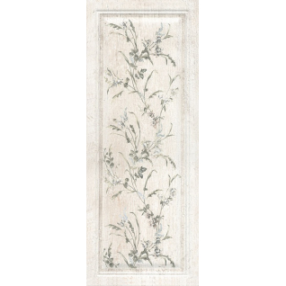 Кантри Шик панель декорированный белый 20x50 плитка матовый 7188