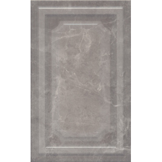 Гран Пале панель серый 25x40 плитка глянцевый 6354