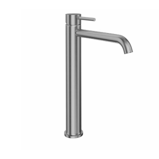 Смеситель для раковины ETERNA однорычажный, высокий, без донного клапана 3/8,нержавеющая сталь 69615XKM.50.050																														