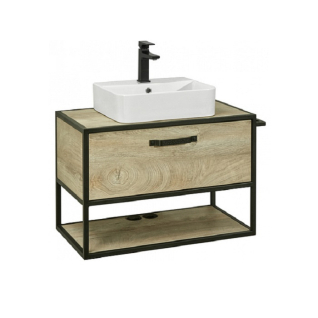 Тумба подвесная Лофт Фабрик 80 Дуб Эндгрейн