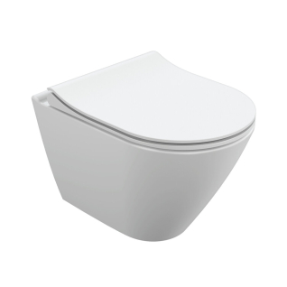 Унитаз подвесной CITY SMART Clean On DPL EO (кр.дюр.slim, lift, e-off), белый, 1с, 64822