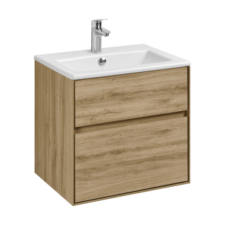 Тумба под раковину Либерти 60 Дуб Эльвезия + умывальник Элина 60