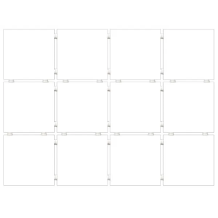 Конфетти белый 29,4x39,2 керамический гранит матовый (из 12 частей 9,8*9,8) 1230H