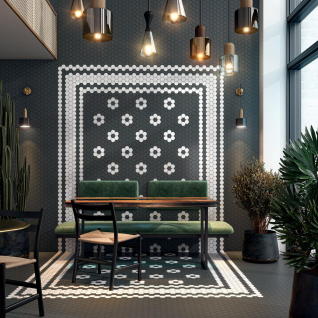 Агуста бежевый 29,4x39,2 керамический гранит матовый (из 12 частей 9,8*9,8) 1328