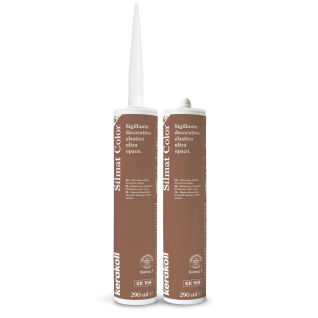 Герметик силиконовый KeraKoll Silmat Color матовый КК156 Дуб венге 290 мл