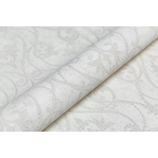 Обои виниловые Дамаск мотив белый KM8101