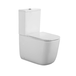 Унитаз напольный ALVARO Tornado безободковый с крышкой duroplast, soft-close, быстросъемная, белый, CT11089