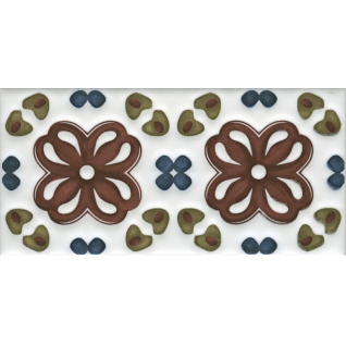 Клемансо орнамент 7,4x15 декор матовый STG\B616\16000