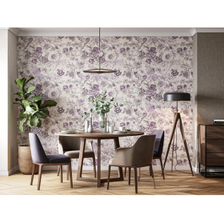 Обои виниловые Азулежу мотив бежевый KM6501