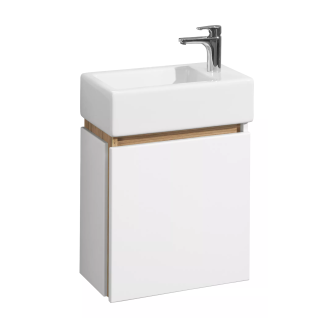 Тумба подвесная Эклипс 45 М белая левая под умывальник Эрис