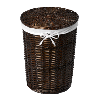 Elbe WB-740-M Плетеная корзина для белья с крышкой