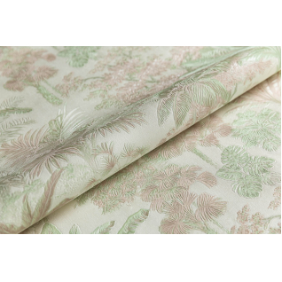 Обои виниловые Оазис мотив бежевый, зеленый KM6203