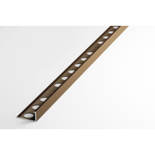 Профиль алюминиевый L-образный окантовочный бронза ПК 01.2700.04л