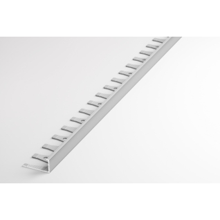 Профиль алюминиевый L-образный окантовочный гнущийся серебро ПК 02.2700.01л