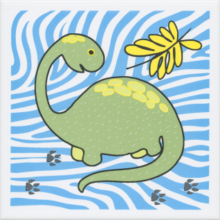 Динозаврики 2 20x20 декор матовый OP\A227\5009