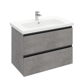 Тумба подвесная Electra 90 под умывальник Creavit Ideal 90, хромикс серебро