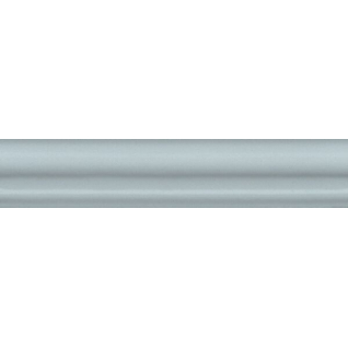 Тортона багет голубой светлый 3x15 бордюр матовый BLD050