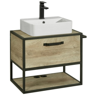 Тумба подвесная Лофт Фабрик 65 Дуб Эндгрейн