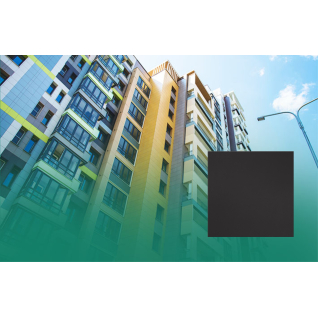 Уральские фасады UF019MR керамогранит насыщенно-черный 60х60