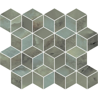 Джардини мозаичный зеленый 37,5x45 декор глянцевый T017\14025