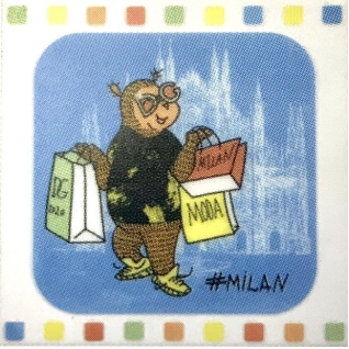 Большое путешествие "Милан" 20x20 декор глянцевый NT\A267\5009