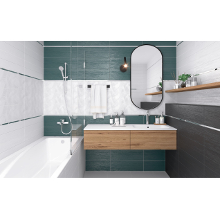 Kopengagen белый 20x60 декор матовый