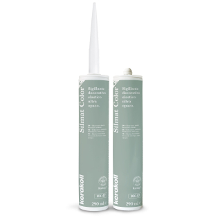 Герметик силиконовый KeraKoll Silmat Color матовый КК47 Серо-зеленый 290 мл