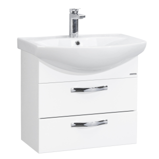 Тумба подвесная Ария 65 М белая под умывальник Smile