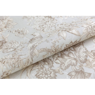 Обои виниловые Азулежу мотив бежевый KM6501